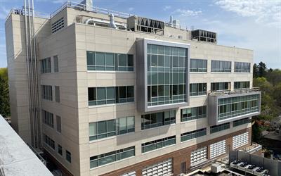 $70M modernization project adds four levels plus a mechanical penthouse to the hospital’s southeast